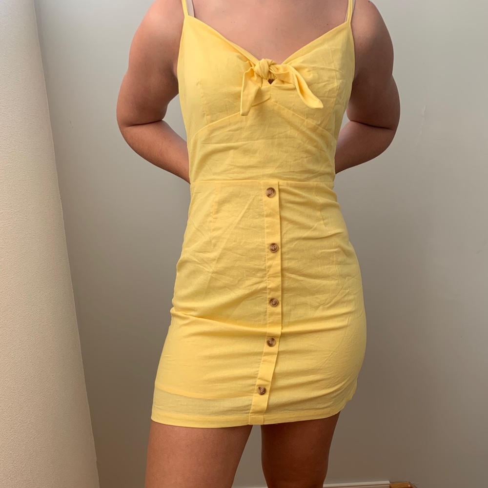 Yellow Bodycon Sundress
